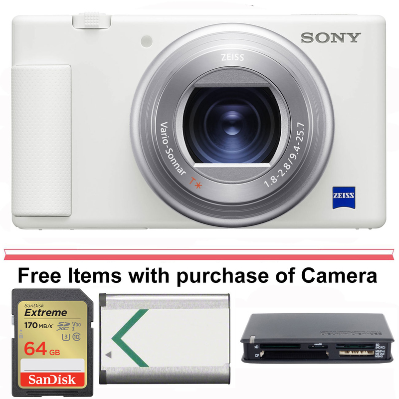 Sony ZV-1 Digital Camera (White)  